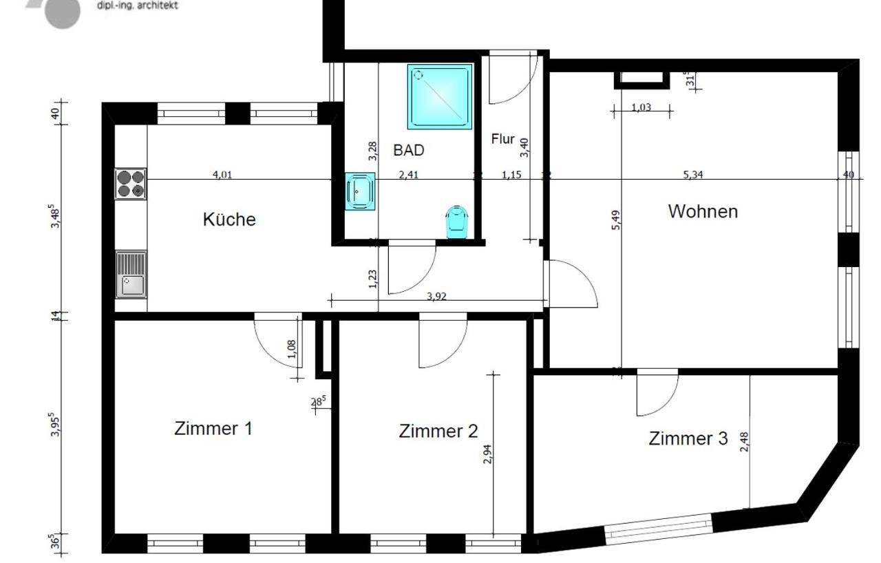 6 Personen Ferienwohnung - In der Innenstadt Wilhelmshaven Exterior foto